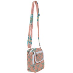 Turquoise Dragonfly Insect Paper Shoulder Strap Belt Bag by Alisyart