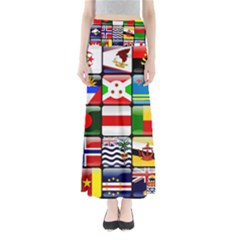 National Flags 1 Full Length Maxi Skirt by ArtworkByPatrick