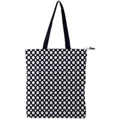 Dot Dots Dotted 2 Black Black Double Zip Up Tote Bag by impacteesstreetwearten