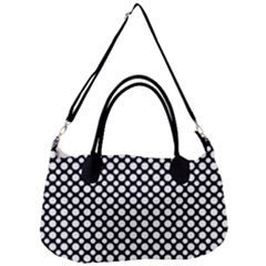 Dot Dots Dotted 2 Black Black Removal Strap Handbag by impacteesstreetwearten