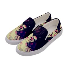 Retro Girl Women s Canvas Slip Ons