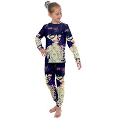 Retro Girl Kids  Long Sleeve Set  by snowwhitegirl