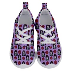 Girl Flower Pattern Lilac Running Shoes by snowwhitegirl