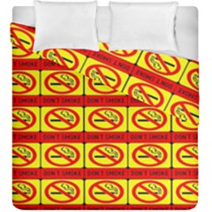 Dont Smoke Duvet Cover Double Side (king Size) by ArtworkByPatrick