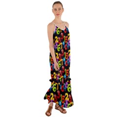 Mathematics Cami Maxi Ruffle Chiffon Dress by ArtworkByPatrick