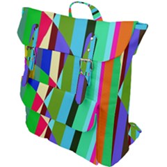 Stripes Interrupted Buckle Up Backpack by bloomingvinedesign