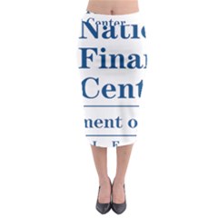 Logo Of Usda National Finance Center Midi Pencil Skirt by abbeyz71