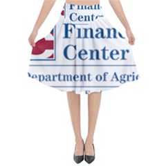 Logo Of Usda National Finance Center Flared Midi Skirt by abbeyz71