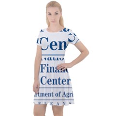 Logo Of Usda National Finance Center Cap Sleeve Velour Dress  by abbeyz71