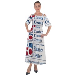 Logo Of Usda National Finance Center Shoulder Straps Boho Maxi Dress  by abbeyz71