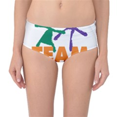 USDA Team Nutrition Logo Mid-Waist Bikini Bottoms
