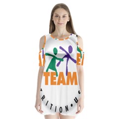 USDA Team Nutrition Logo Shoulder Cutout Velvet One Piece