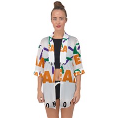 USDA Team Nutrition Logo Open Front Chiffon Kimono