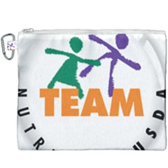 USDA Team Nutrition Logo Canvas Cosmetic Bag (XXXL)