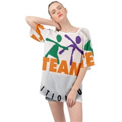 USDA Team Nutrition Logo Oversized Chiffon Top