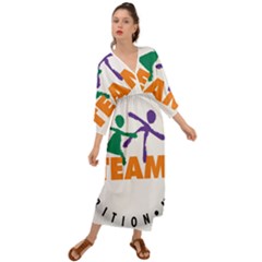 USDA Team Nutrition Logo Grecian Style  Maxi Dress