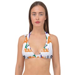 USDA Team Nutrition Logo Double Strap Halter Bikini Top