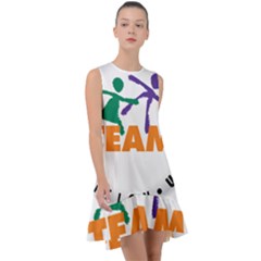 USDA Team Nutrition Logo Frill Swing Dress