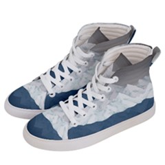 Snow Mountains Sea Sun Landscape Men s Hi-top Skate Sneakers by Wegoenart