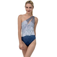 Snow Mountains Sea Sun Landscape To One Side Swimsuit by Wegoenart