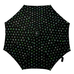 Abstract Green Design Scales Hook Handle Umbrellas (large) by Wegoenart