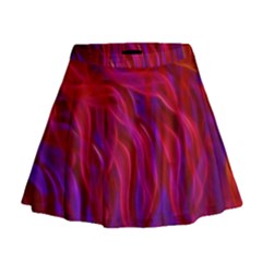 Background Texture Pattern Mini Flare Skirt