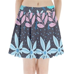 Pattern Nature Color Banner Modern Pleated Mini Skirt