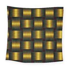 Background Pattern Desktop Metal Gold Golden Square Tapestry (large) by Wegoenart