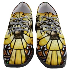 Spain Catalonia Montserrat Church Women Heeled Oxford Shoes by Wegoenart