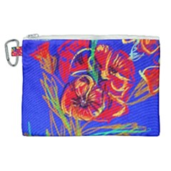 Poppies Canvas Cosmetic Bag (xl) by bestdesignintheworld