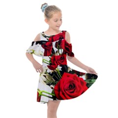 Roses 1 1 Kids  Shoulder Cutout Chiffon Dress by bestdesignintheworld