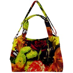 Flowers 1 1 Double Compartment Shoulder Bag