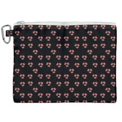 Red Pansies Canvas Cosmetic Bag (xxl)