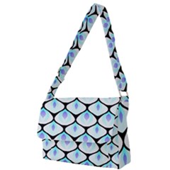 White Dragon Full Print Messenger Bag by ADFGoddess