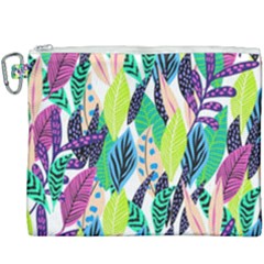 Leaves  Canvas Cosmetic Bag (xxxl) by Sobalvarro