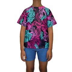 Leaves Kids  Short Sleeve Swimwear by Sobalvarro