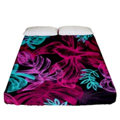 Leaves Fitted Sheet (queen Size)