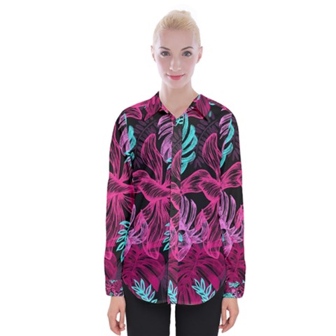 Leaves Womens Long Sleeve Shirt by Sobalvarro