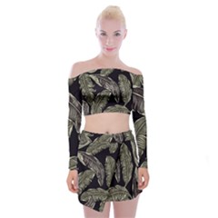 Jungle Off Shoulder Top With Mini Skirt Set by Sobalvarro