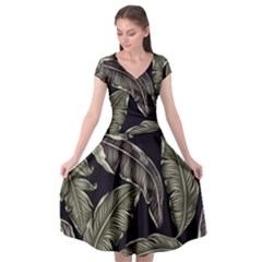 Jungle Cap Sleeve Wrap Front Dress by Sobalvarro