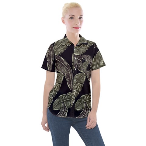 Jungle Women s Short Sleeve Pocket Shirt by Sobalvarro