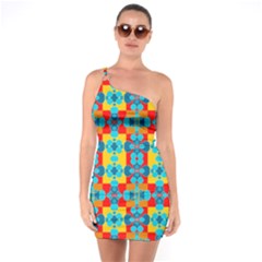 Pop Art  One Soulder Bodycon Dress by Sobalvarro