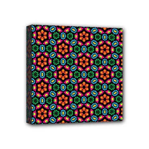 Pattern  Mini Canvas 4  X 4  (stretched) by Sobalvarro