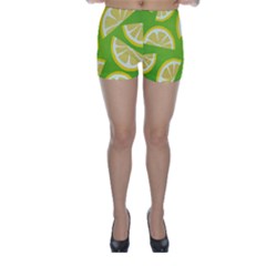 Lemon Fruit Healthy Fruits Food Skinny Shorts by Wegoenart