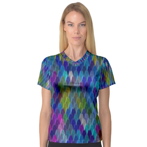 Background  V-neck Sport Mesh Tee by Sobalvarro