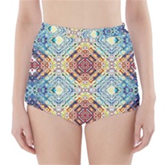 Pattern High-waisted Bikini Bottoms by Sobalvarro