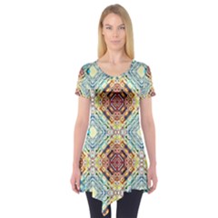 Pattern Short Sleeve Tunic  by Sobalvarro