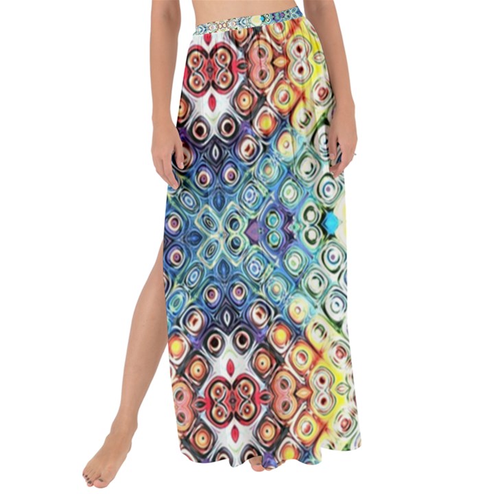 Pattern Maxi Chiffon Tie-Up Sarong