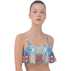 Pattern Frill Bikini Top by Sobalvarro