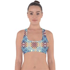 Pattern Cross Back Hipster Bikini Top  by Sobalvarro